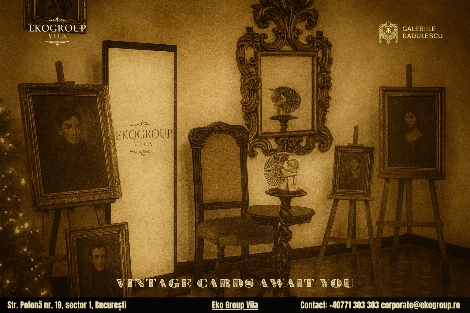 Urări de Crăciun în stil interbelic: o călătorie fermecătoare la Eko Group Vila în Crăciunul anilor ’30 1 Urări de Crăciun în stil interbelic: o călătorie fermecătoare la Eko Group Vila în Crăciunul anilor ’30